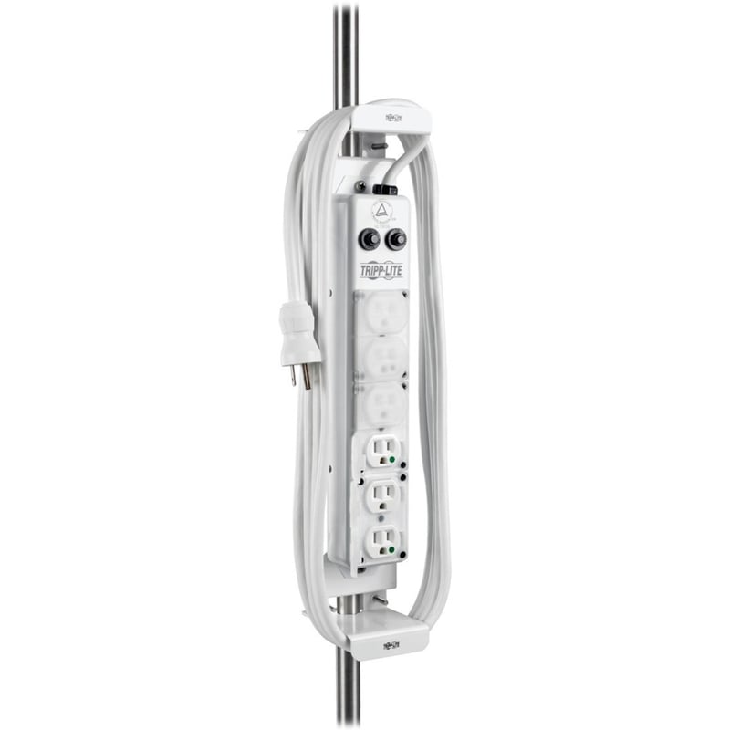 Tripp Lite by Eaton Safe-IT Mounting Clamp for Medical-Grade Power Strips - Antimicrobial Protection - Thumbnail 1