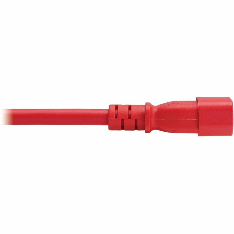 POWER CORD C14 C21 HEAVY-DUTY 15A 250V 14 AWG 3FT RED - Thumbnail 4