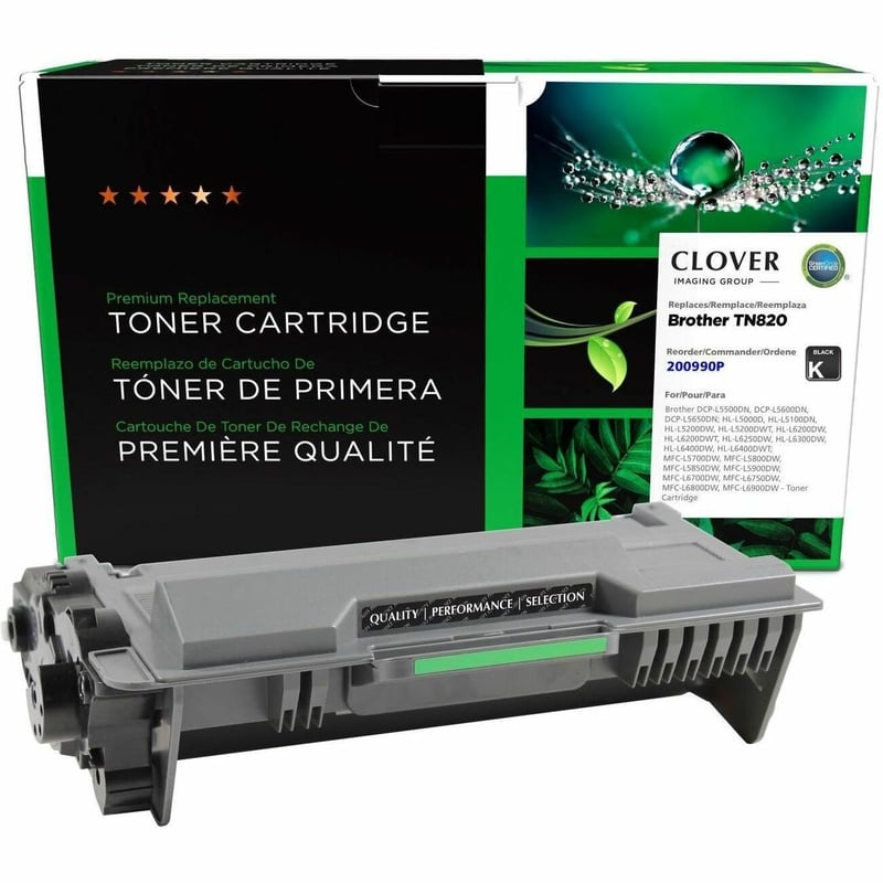 CLOVER IMAGING REMANUFACTURED TONER CARTRIDGE FOR BROTHER TN820 HLL6200DW HLL620 - Thumbnail 1