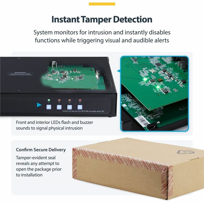 SECURE 4-PORT DUAL-MONITOR KVM NIAP 4.0 CAC US BUILT - Thumbnail 5