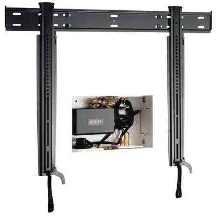Chief Thinstall Large Fixed Wall Mount - For Displays 42-86" - Black - Thumbnail 5