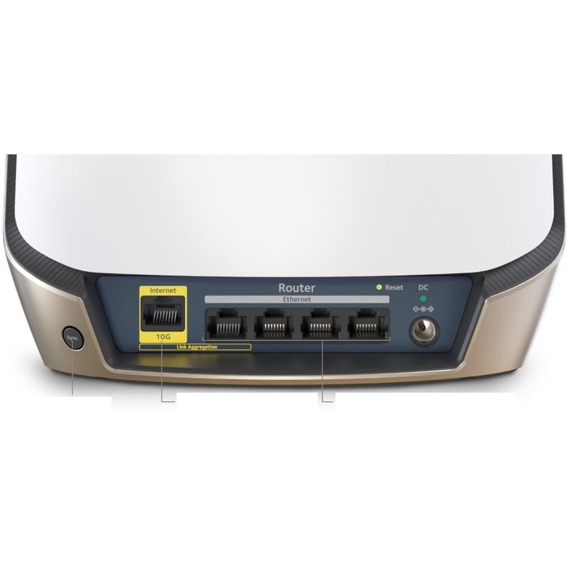 Netgear Orbi RBR860 Wi-Fi 6 IEEE 802.11ax Ethernet Wireless Router - Thumbnail 2