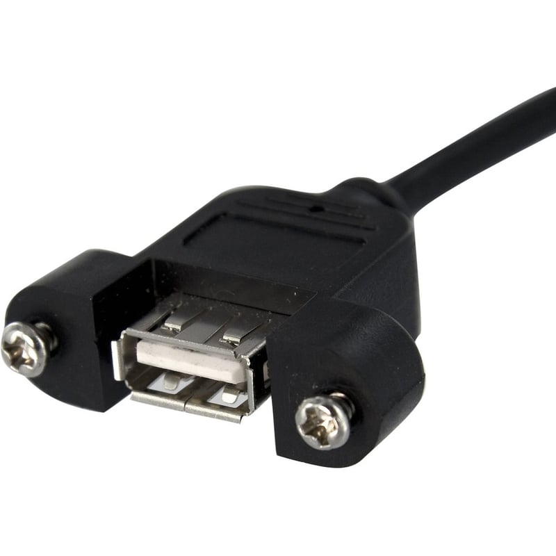 StarTech.com 1 ft Panel Mount USB Cable - USB A to Motherboard Header Cable F/F - Thumbnail 2