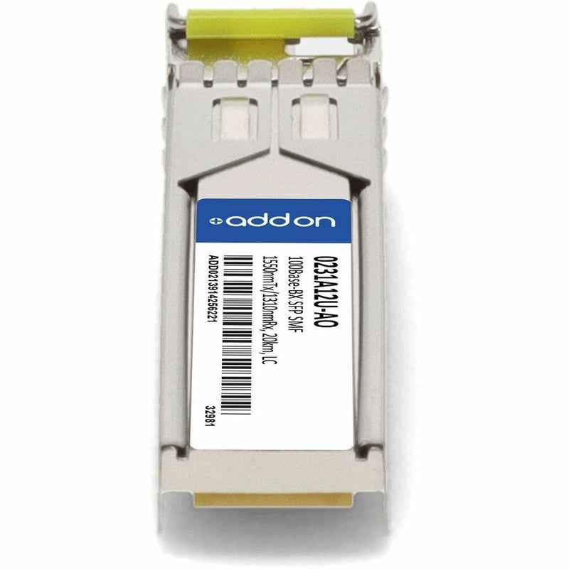 AddOn Huawei® 0231A12U Compatible TAA 100Base-BX SFP Transceiver (SMF, 1550nmTx/1310nmRx, 20km, LC, DOM) - Thumbnail 4