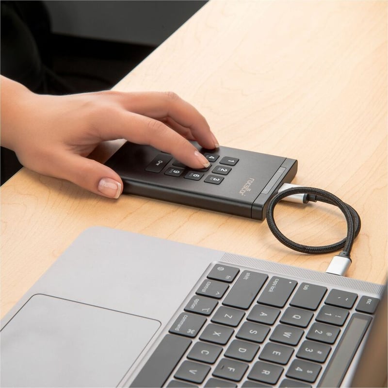 DATASECURE EX20 16TB SSD PORTABLE ENCRYPTED DRIVE-KEYPAD-TAA - Thumbnail 4