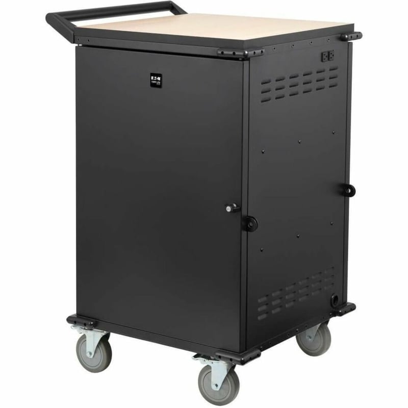 Eaton Tripp Lite Series Locking Storage Cart for Mobile Devices and AV Equipment - Black - Thumbnail 1