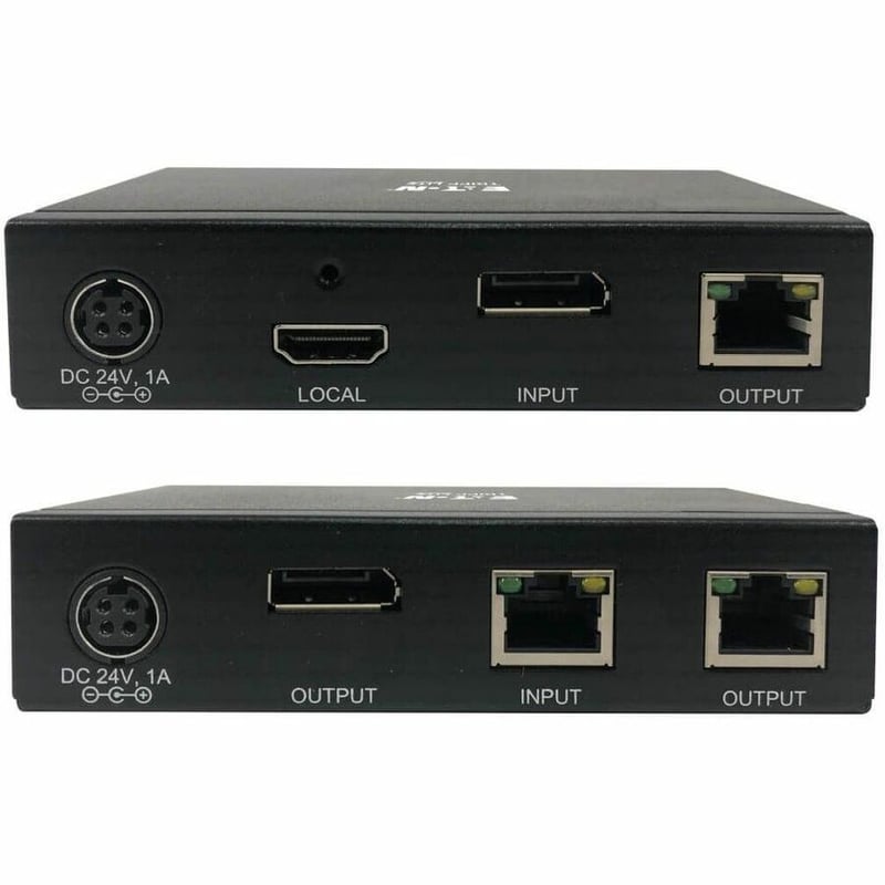 Tripp Lite by Eaton DisplayPort over Cat6 Extender Kit Transmitter and Receiver with Repeater 4K 4:4:4 PoC 230 ft. (70.1 m) TAA - Thumbnail 4