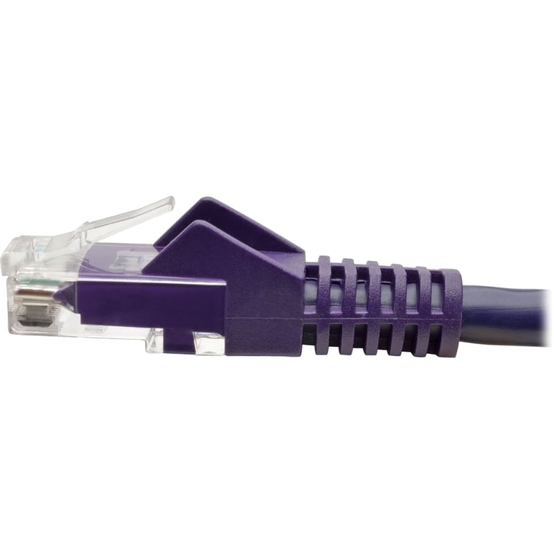 Eaton Tripp Lite Series Cat6 Gigabit Snagless Molded (UTP) Ethernet Cable (RJ45 M/M), PoE, Purple, 6 ft. (1.83 m) - Thumbnail 4