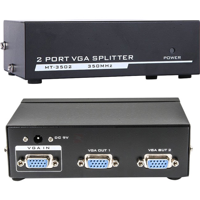 4XEM 2-Port VGA Splitter 350 MHz - Thumbnail 1