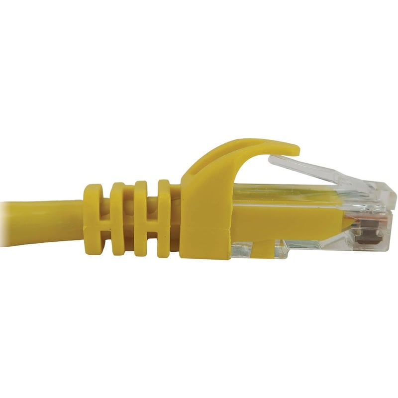 Eaton Tripp Lite Series Cat6a 10G Snagless Molded UTP Ethernet Cable (RJ45 M/M), PoE, Yellow, 2 ft. (0.6 m) - Thumbnail 4