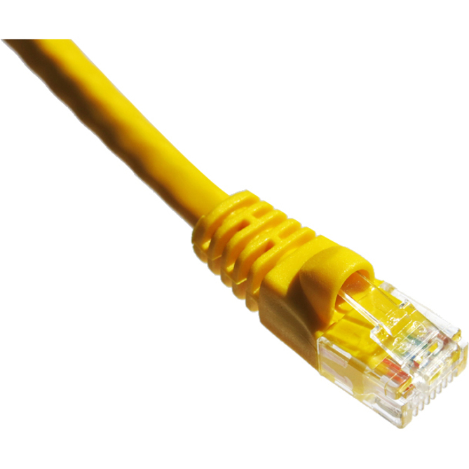 Axiom 10FT CAT5E 350mhz Patch Cable Molded Boot (Yellow) - Thumbnail 2