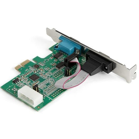 StarTech.com 2-port PCI Express RS232 Serial Adapter Card - PCIe to Dual Serial DB9 RS-232 Controller - 16950 UART - Windows and Linux - Thumbnail 2