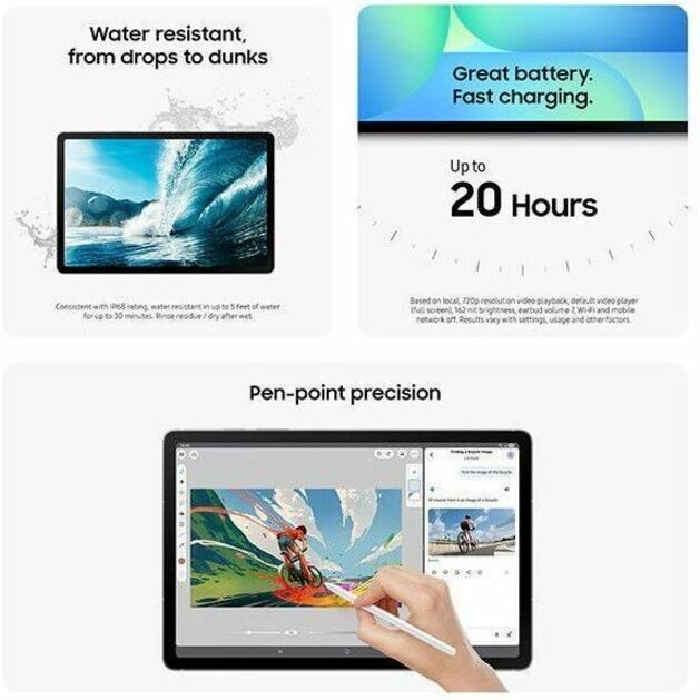 GALAXY TAB S10 FE 12+256GB (WI-FI) GRAY - Thumbnail 4