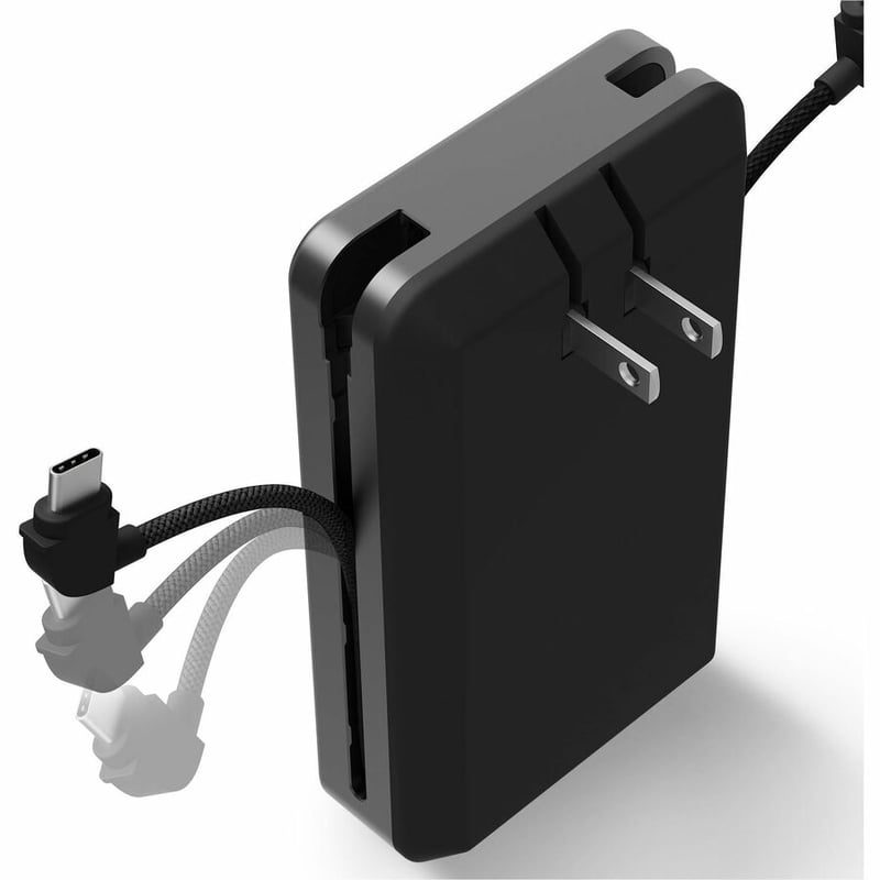 MOPHIE POWERSTATION PLUS ULTRA 10K PORTABLE BATTERY W/PRONGS-BLACK