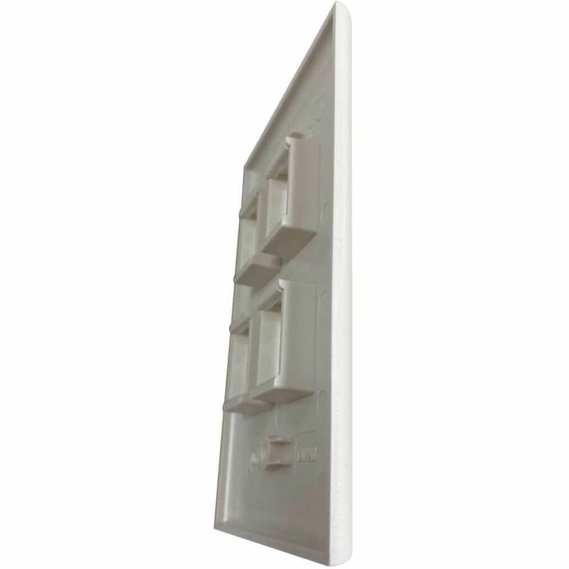 Tripp Lite by Eaton Safe-IT 4-Port Single-Gang Keystone Wall Plate, Antibacterial, Ivory Matte, TAA - Thumbnail 4