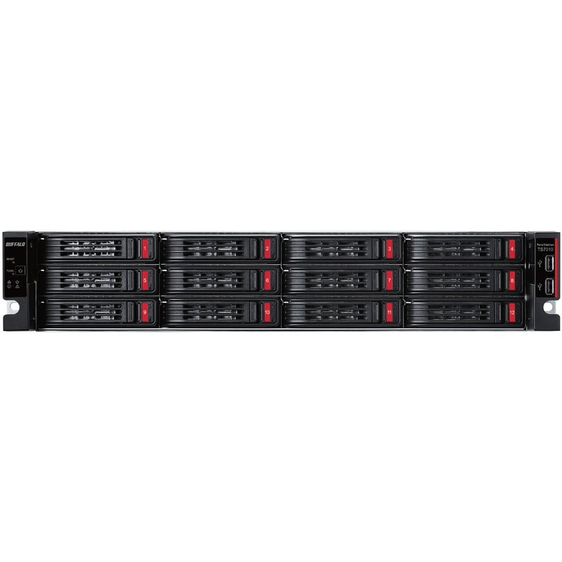 BUFFALO TeraStation 12-Bay 71210 144TB (12x12TB) High-Performance Rackmount NAS Hard Drives Included - Thumbnail 4