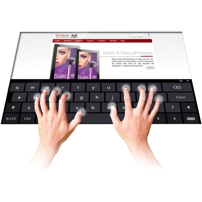 ViewSonic TD2430 24 Inch 1080p 10-Point Multi Touch Screen Monitor with HDMI and DisplayPort - Thumbnail 5