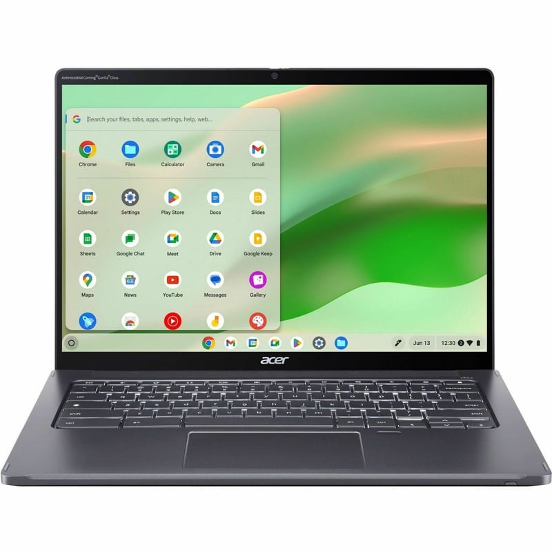 Acer Chromebook Spin 714 CP714-2WN CP714-2WN-57KJ 14" Touchscreen Convertible 2 in 1 Chromebook - WUXGA - 60 Hz - Intel Core i5 13th Gen i5-1335U - 16 GB - 256 GB SSD - English (US) Keyboard - Steel Gray - Thumbnail 1