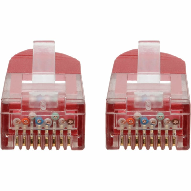 Eaton Tripp Lite Series Cat6 Gigabit Molded (UTP) Ethernet Cable (RJ45 M/M), PoE, Red, 50 ft. (15.24 m) - Thumbnail 2