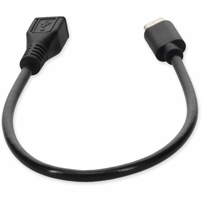 AddOn USB C 3.1 Male to Micro-USB B 2.0 Female Black Adapter - Thumbnail 4