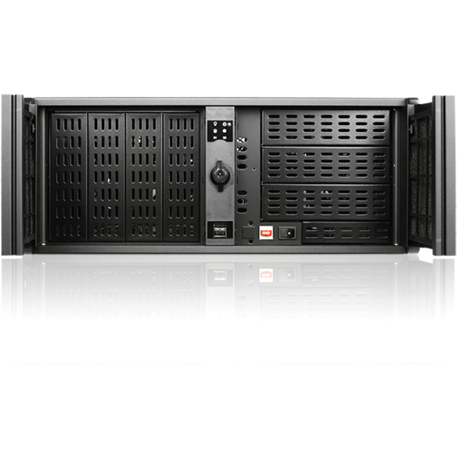 iStarUSA 4U High Performance Rackmount Chassis with 500W Redundant Power Supply - Thumbnail 2