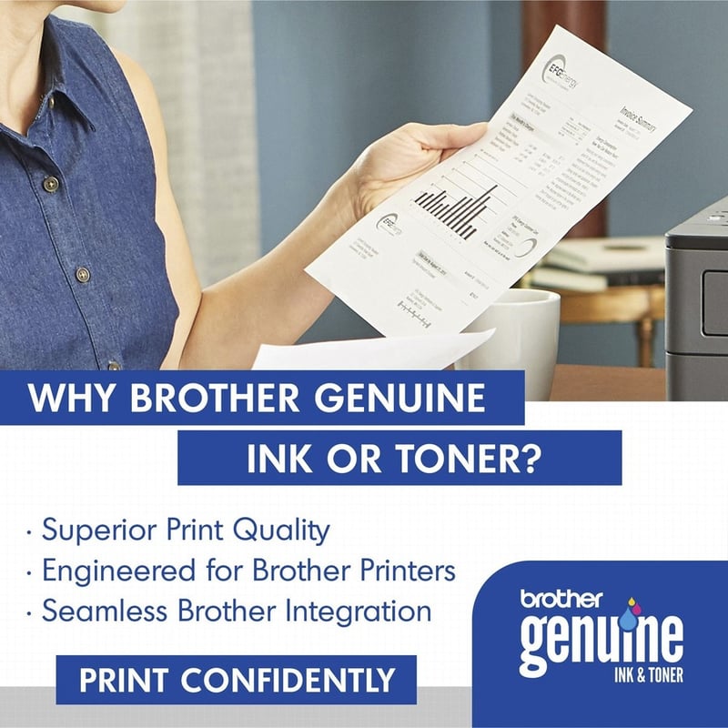 Brother Genuine TN820 Mono Laser Black Toner Cartridge - Thumbnail 2