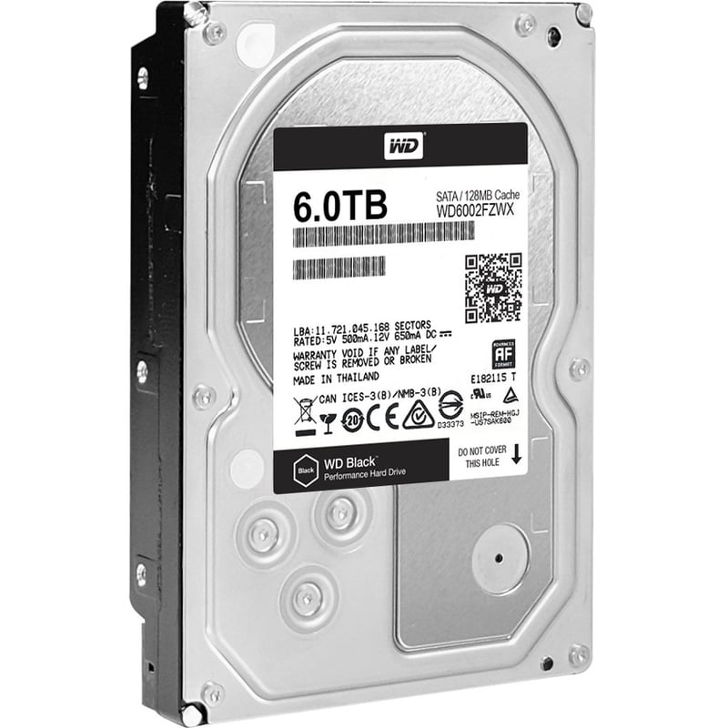 WD BLACK 6 TB HARD DRIVE 3.5 INTERNAL SATA (SATA/600) 7200RPM - Thumbnail 3