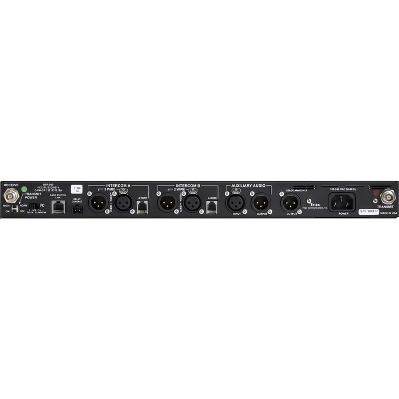 UHF BASE STATION 2CH BAND FD, 4M HEADSET - Thumbnail 2