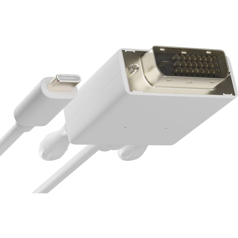UNC 3FT USB-C TO DVI-D DUAL LINK CABLE MALE-TO-MALE, CONNECTS USB-C DEVICES TO - Thumbnail 2