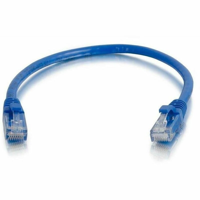 Quiktron 8ft Q-Series Cat6a Snagless (UTP) Ethernet Network Patch Cable, CM Rated - Blue - Thumbnail 4
