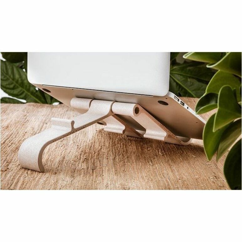 R-GO ERGONOMIC LAPTOP/TABLET STAND, TREEPOD BIO-BASED, ADJUSTABLE, WOOD, TAA COM - Thumbnail 3