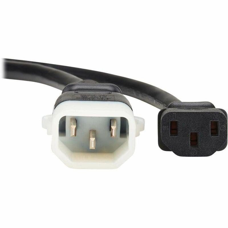 PDU POWER CORD C13 P-LOCK C14 N.A. EU RATED 10A 250V 2FT BLACK - Thumbnail 3