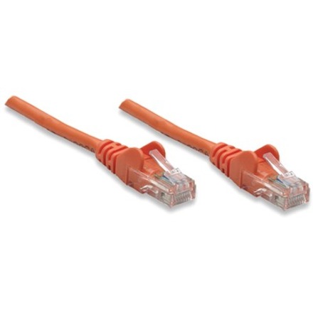Intellinet Network Solutions Cat5e UTP Network Patch Cable, 50 ft (15.0 m), Orange - Thumbnail 2
