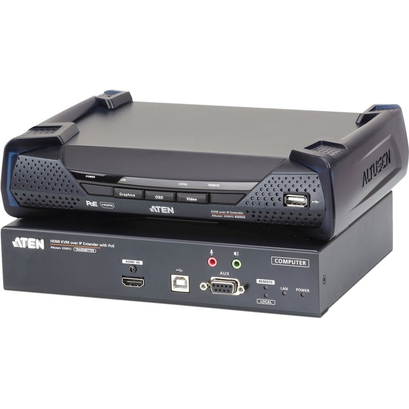 ATEN 4K HDMI Single Display KVM over IP Transmitter with PoE-TAA Compliant - Thumbnail 1
