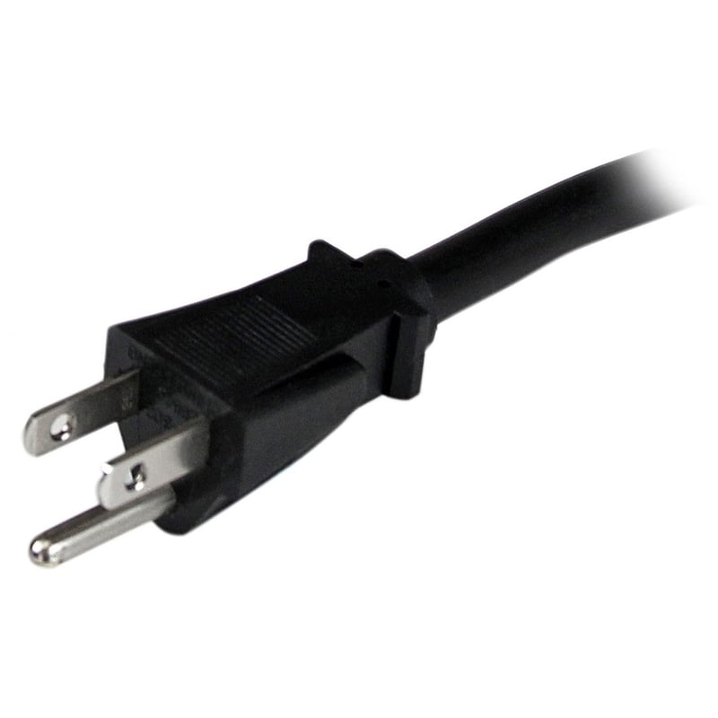 StarTech.com 8ft (2.4m) Heavy Duty Power Cord, NEMA5-15P to C15, 15A 125V, 14AWG, Replacement AC Computer PC Power Supply Cable - Thumbnail 2
