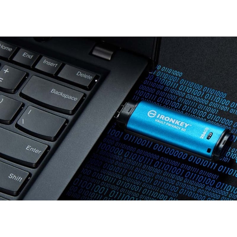 IronKey Vault Privacy 50 Series 256GB USB 3.2 (Gen 1) Type A Flash Drive - Thumbnail 2