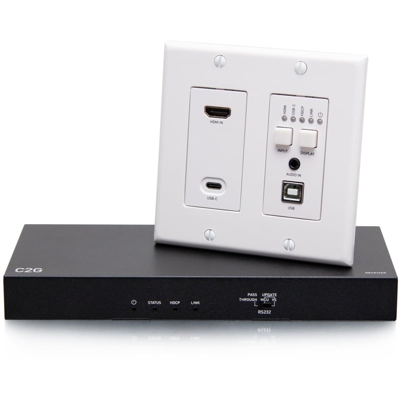 C2G Ultra-Slim HDBaseT HDMI Extender + RS232 And IR over Cat Receiver - Thumbnail 1