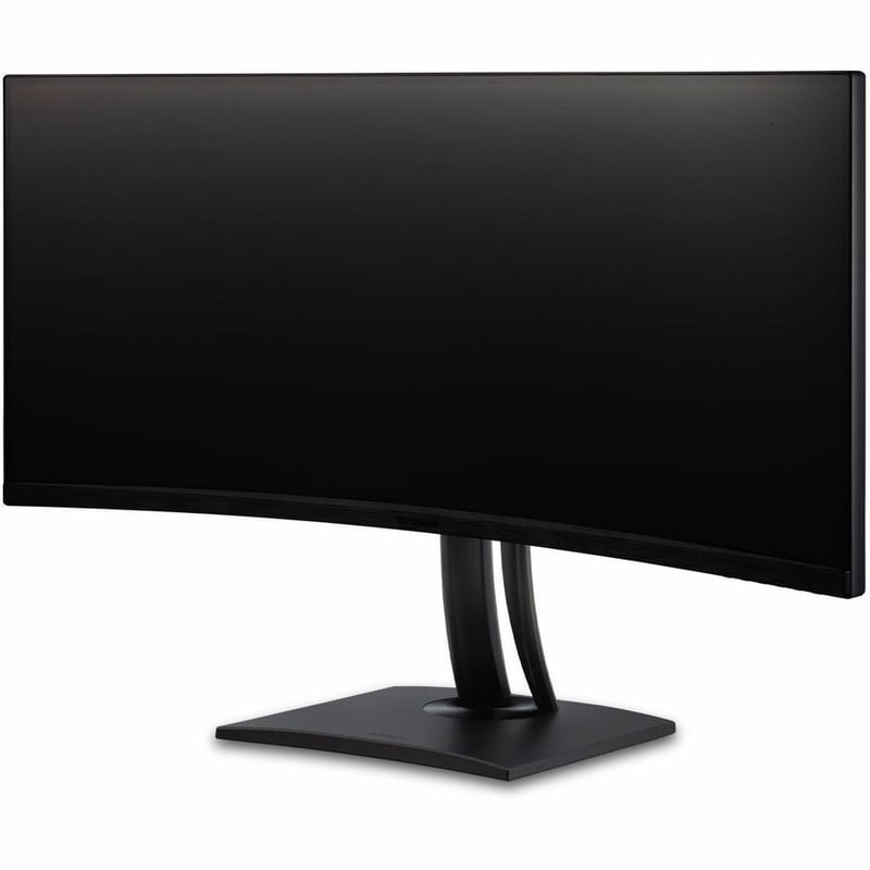 ViewSonic ColorPro VP3456a - 34" 21:9 Curved UWQHD Monitor with 75Hz, FreeSync, 100W USB C, RJ45, sRGB - 400 cd/m
