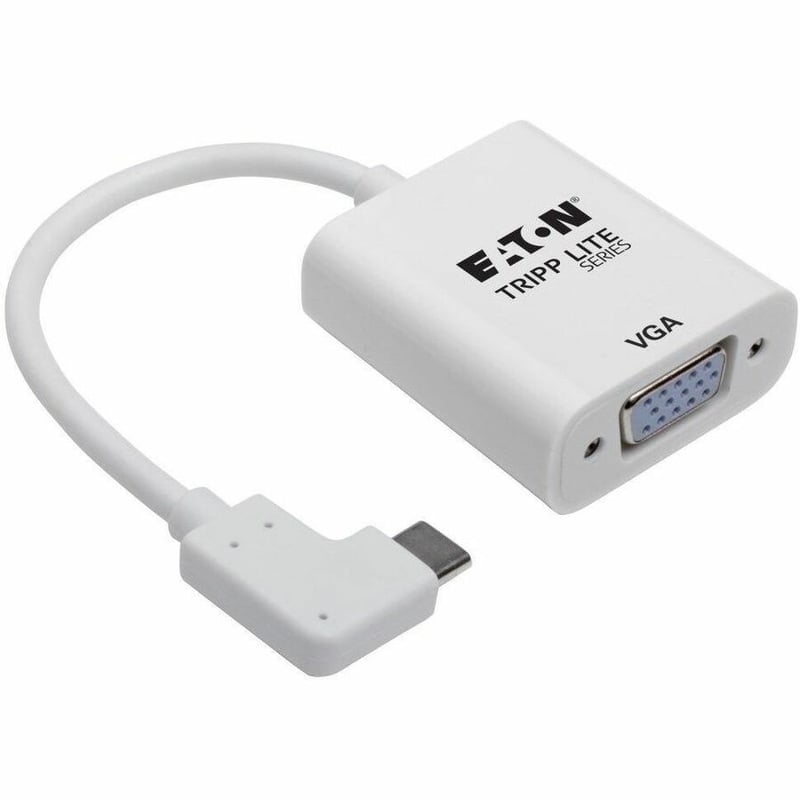 Eaton Tripp Lite Series USB-C to VGA Adapter with Alternate Mode - DP 1.2, Right-Angle USB-C - Thumbnail 1