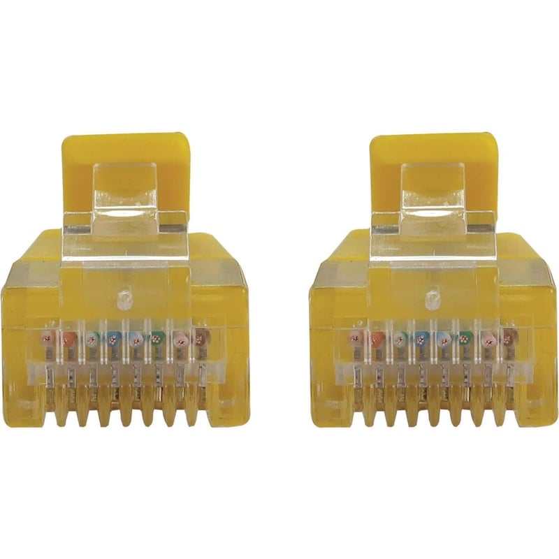 Eaton Tripp Lite Series Cat6a 10G Snagless Molded Slim UTP Ethernet Cable (RJ45 M/M), PoE, Yellow, 20 ft. (6.1 m) - Thumbnail 3