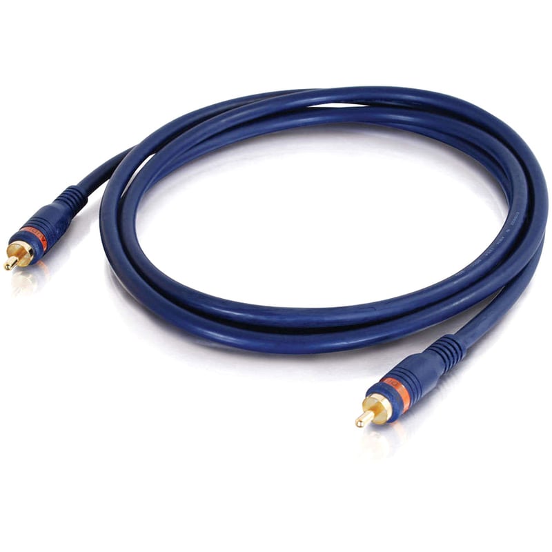 AUDIO COAX CABLE - RCA LEFT CONNECTOR - MALE LEFT GENDER - RCA RIGHT CONNECTOR - Thumbnail 2