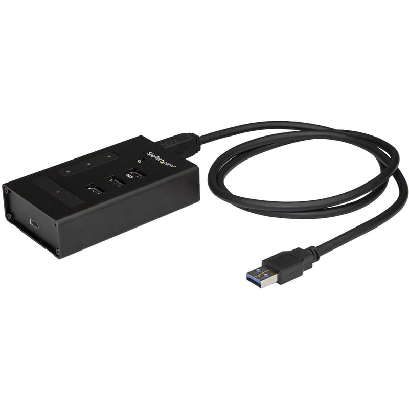 StarTech.com 4 Port USB 3.0 Hub - 1x USB-C & 3x USB-A - Mountable Metal USB Type-A Hub - 5Gbps USB 3.2 Gen 1 - Self Powered - BC 1.2 - Thumbnail 1