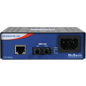 STANDALONE MEDIA CONVERTER, 100BASE-TX/FX, MULTI-MODE 1300NM, 5KM, ST TYPE