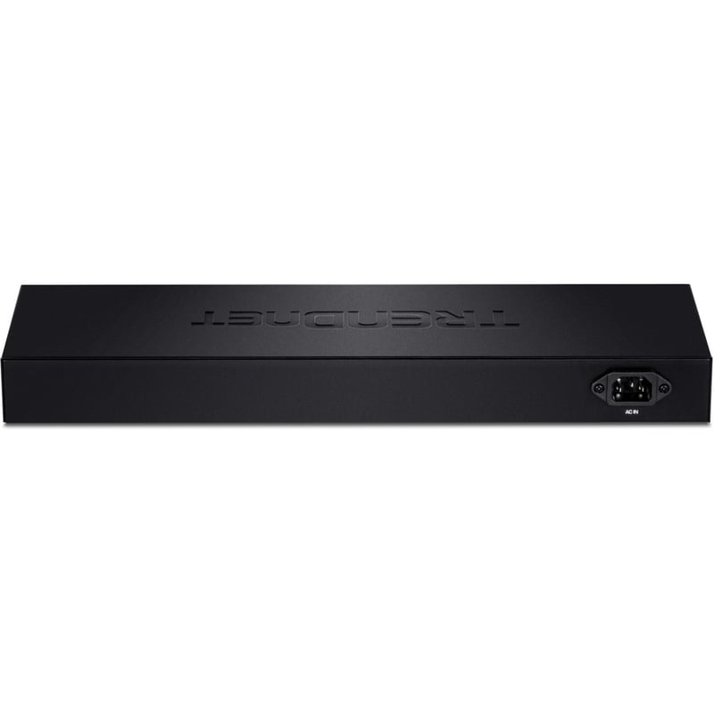 TRENDnet 16-Port Unmanaged Gigabit GREENnet Switch, 16 x RJ-45 Ports, 32Gbps Switching Capacity, Fanless, Rack Mountable, Network Ethernet Switch, Lifetime Protection, Black, TEG-S16G - Thumbnail 3