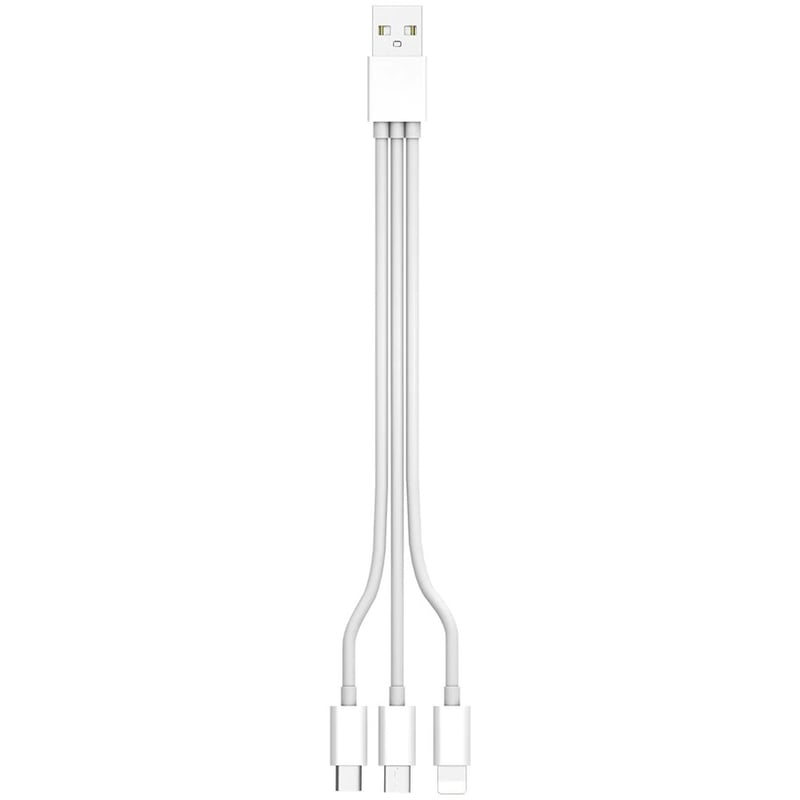 4XEM USB To Lightning Micro USB and USB Type C Cable For iPhone/iPod/iPad/Galaxy - Thumbnail 3