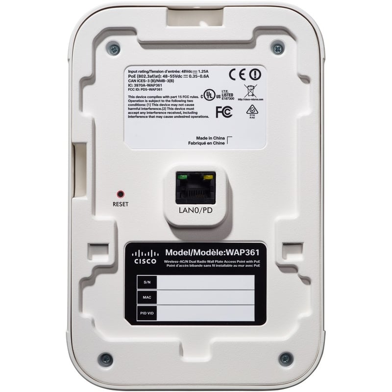 Cisco WAP361 IEEE 802.11ac 1.20 Gbit/s Wireless Access Point - Thumbnail 4