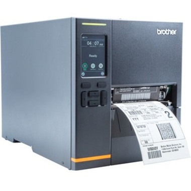 Brother TJ-4121TN Desktop Direct Thermal/Thermal Transfer Printer - Monochrome - Label/Receipt Print - USB - Serial - Thumbnail 2