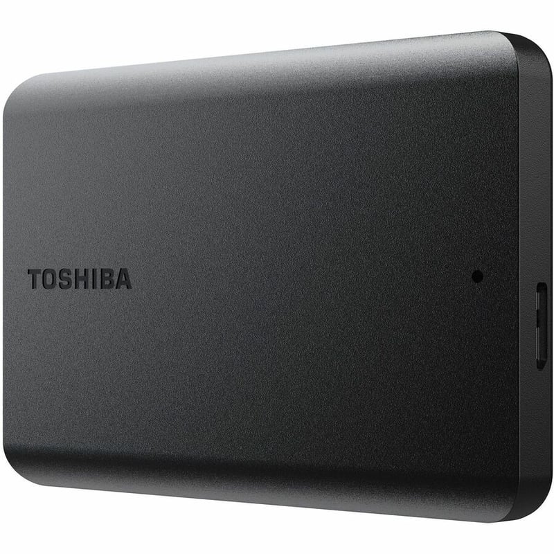 Toshiba Canvio Basics 1 TB Portable Hard Drive - 2.5" External - Matte Black - Thumbnail 2