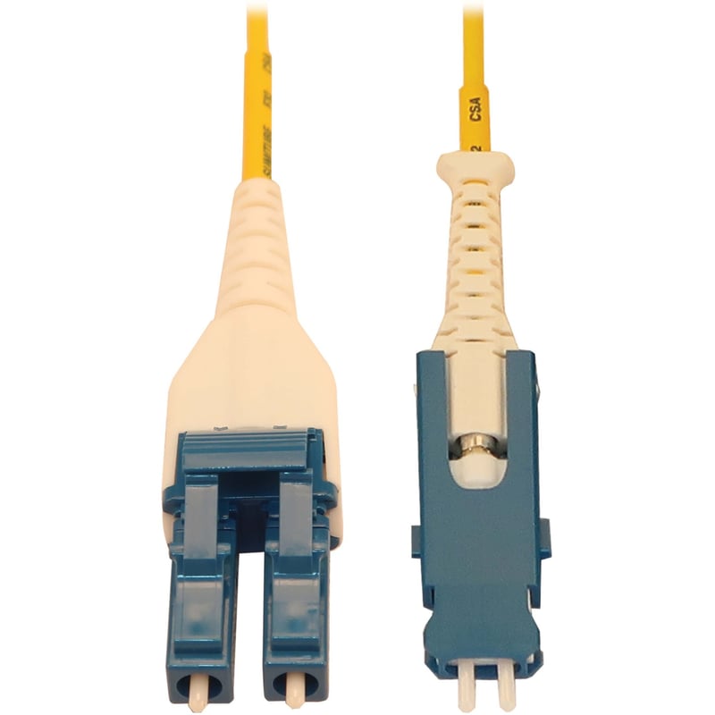 Tripp Lite by Eaton 40/100/400G Singlemode 9/125 OS2 Fiber Optic Cable (Duplex SN-UPC to Duplex LC-UPC M/M) LSZH Yellow 2 m (6.6 ft.) - Thumbnail 1
