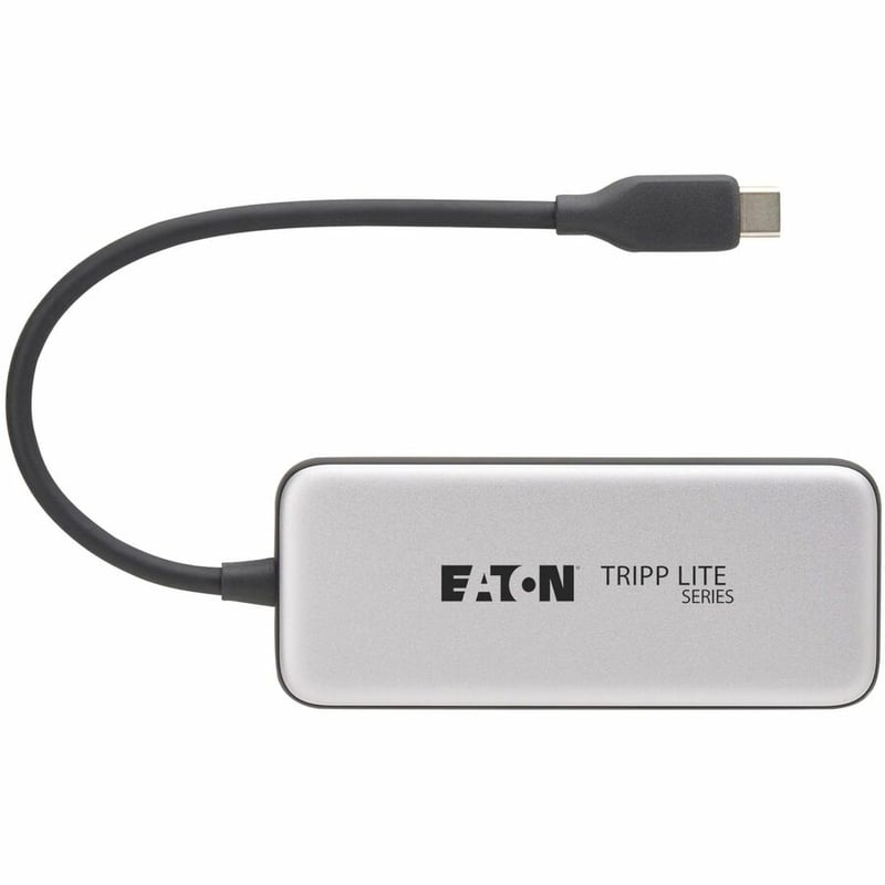 Eaton Tripp Lite Series 4-Port USB-C Hub, USB 3.2 Gen 2 (10 Gbps), 4x USB-C Ports, 100W PD Charging, Thunderbolt 3 Compatible, Gray - Thumbnail 5